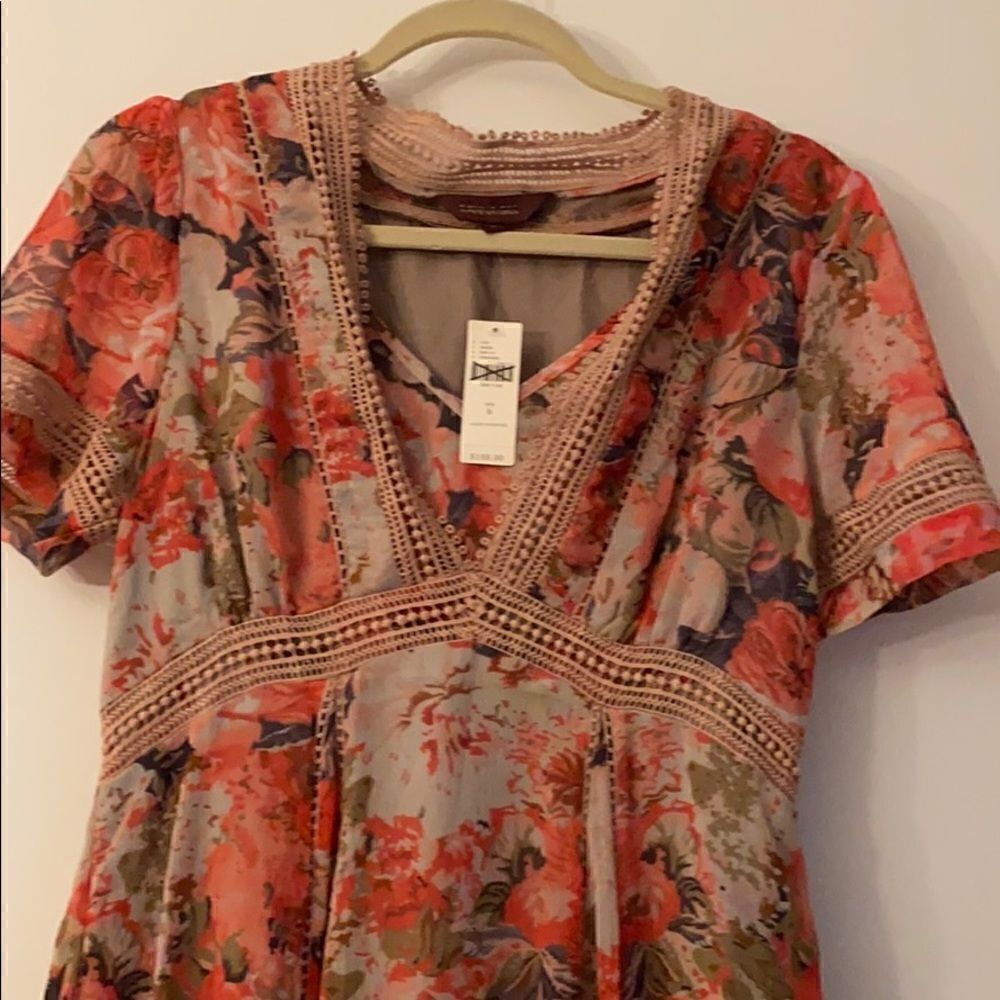 ANTHROPOLOGIE RANNA JILL BOUQUET DRESS - Picture 4 of 7